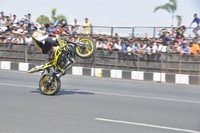 Nagarjuna and Nagachaitanya at Red Bull F1 Showrun